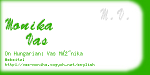 monika vas business card